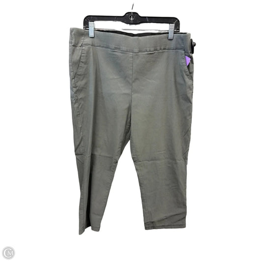 Capris By Simply Vera In Grey, Size: 18