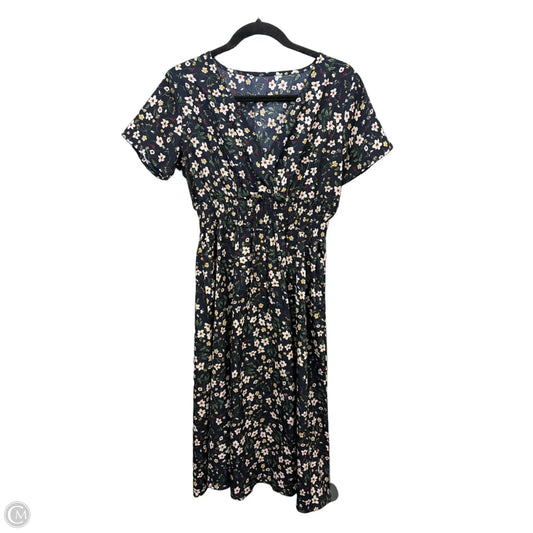 Dress Casual Midi By Shein In Navy, Size: S