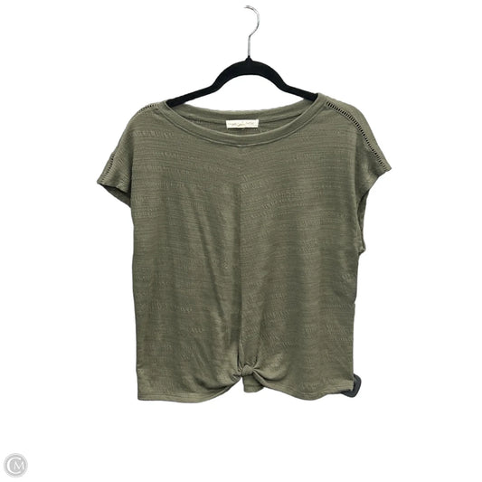 Top Short Sleeve By Clothes Mentor In Green, Size: L