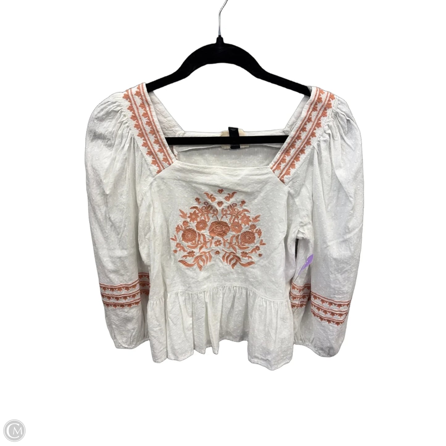 Top Long Sleeve By Universal Thread In White, Size: Xs