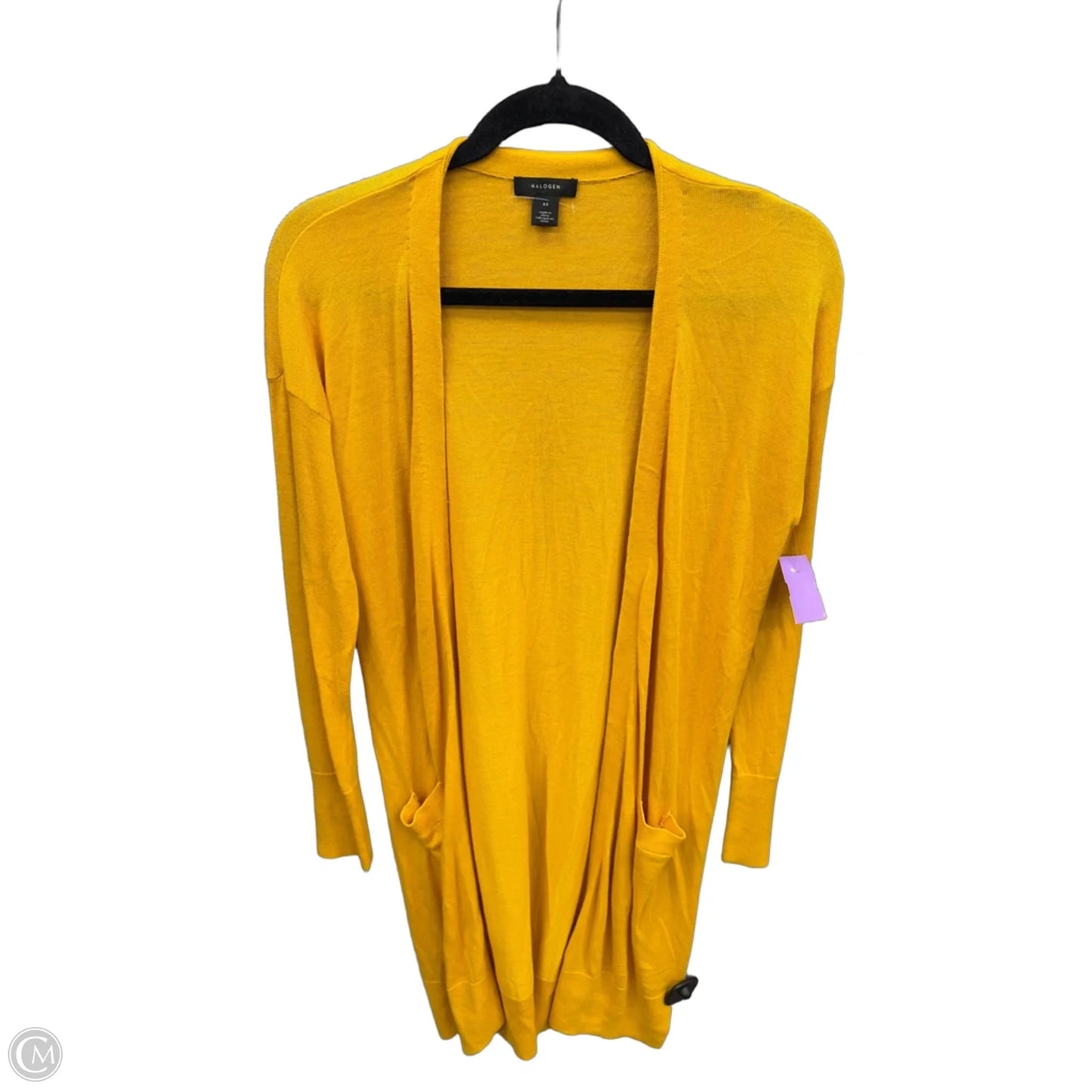 Cardigan By Halogen In Yellow, Size: Xs