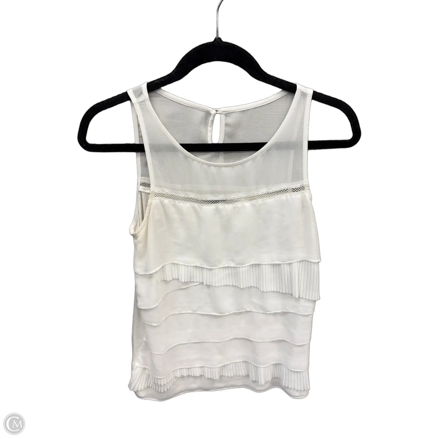 Top Sleeveless By Express In White, Size: Xs