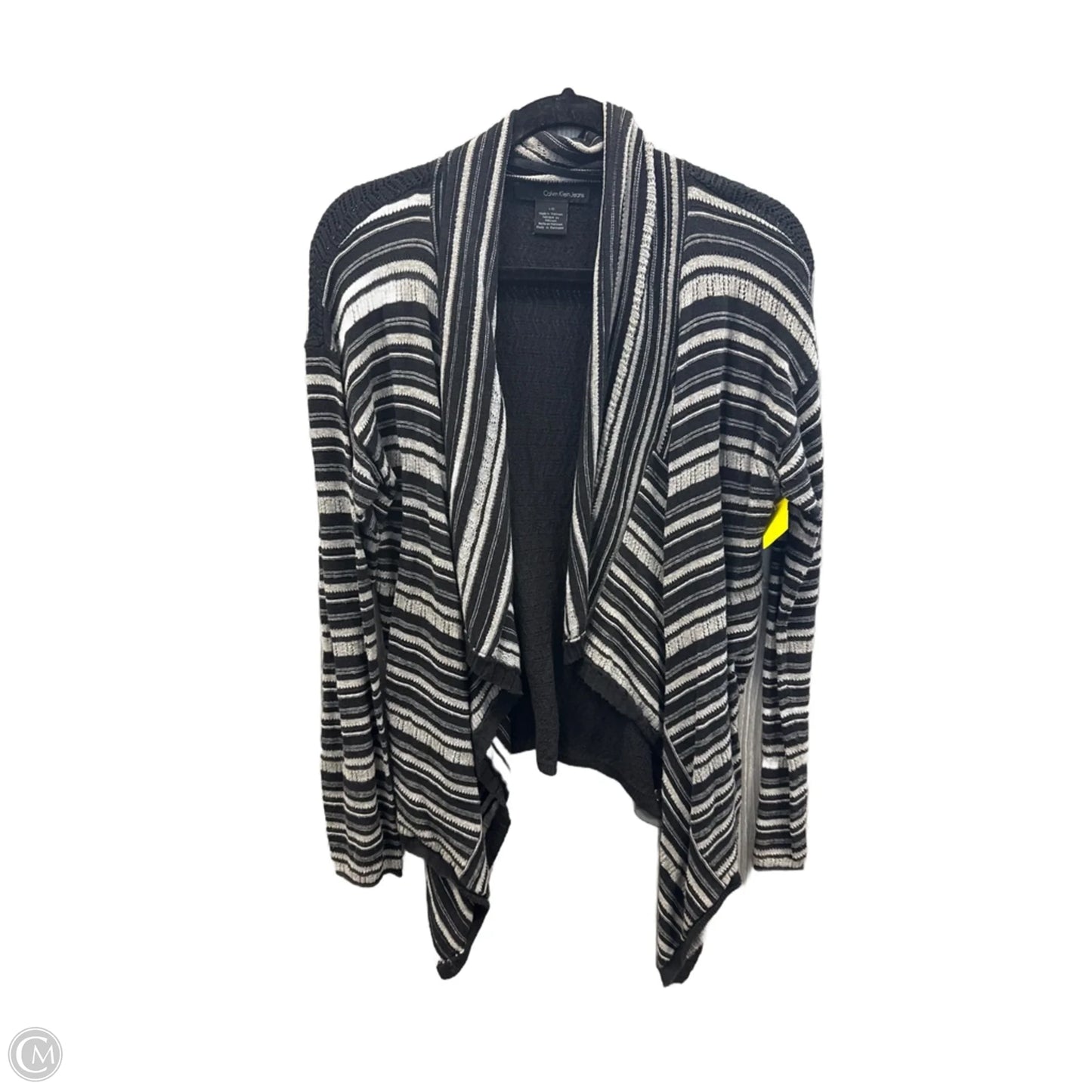 Cardigan By Calvin Klein In Black, Size: L