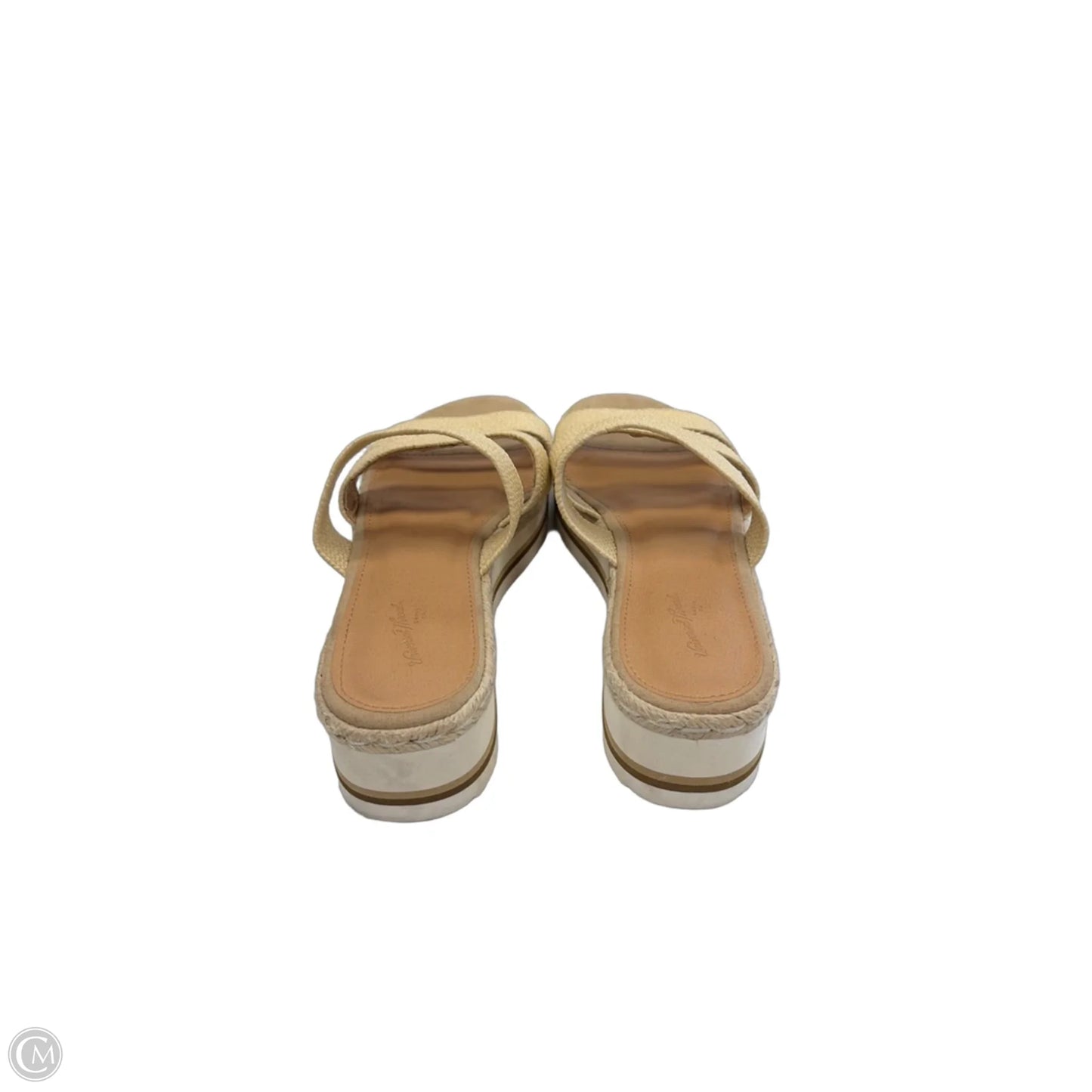 Sandals Heels Wedge By Universal Thread In Tan, Size: 7.5