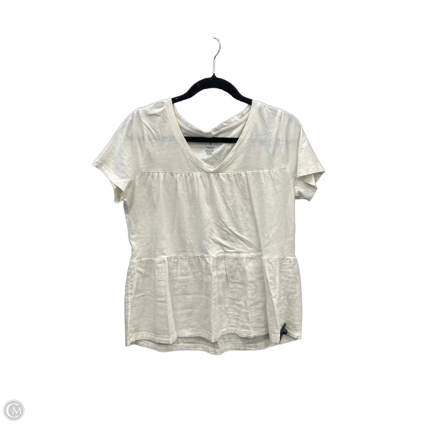 Top Short Sleeve By Sonoma In White, Size: S