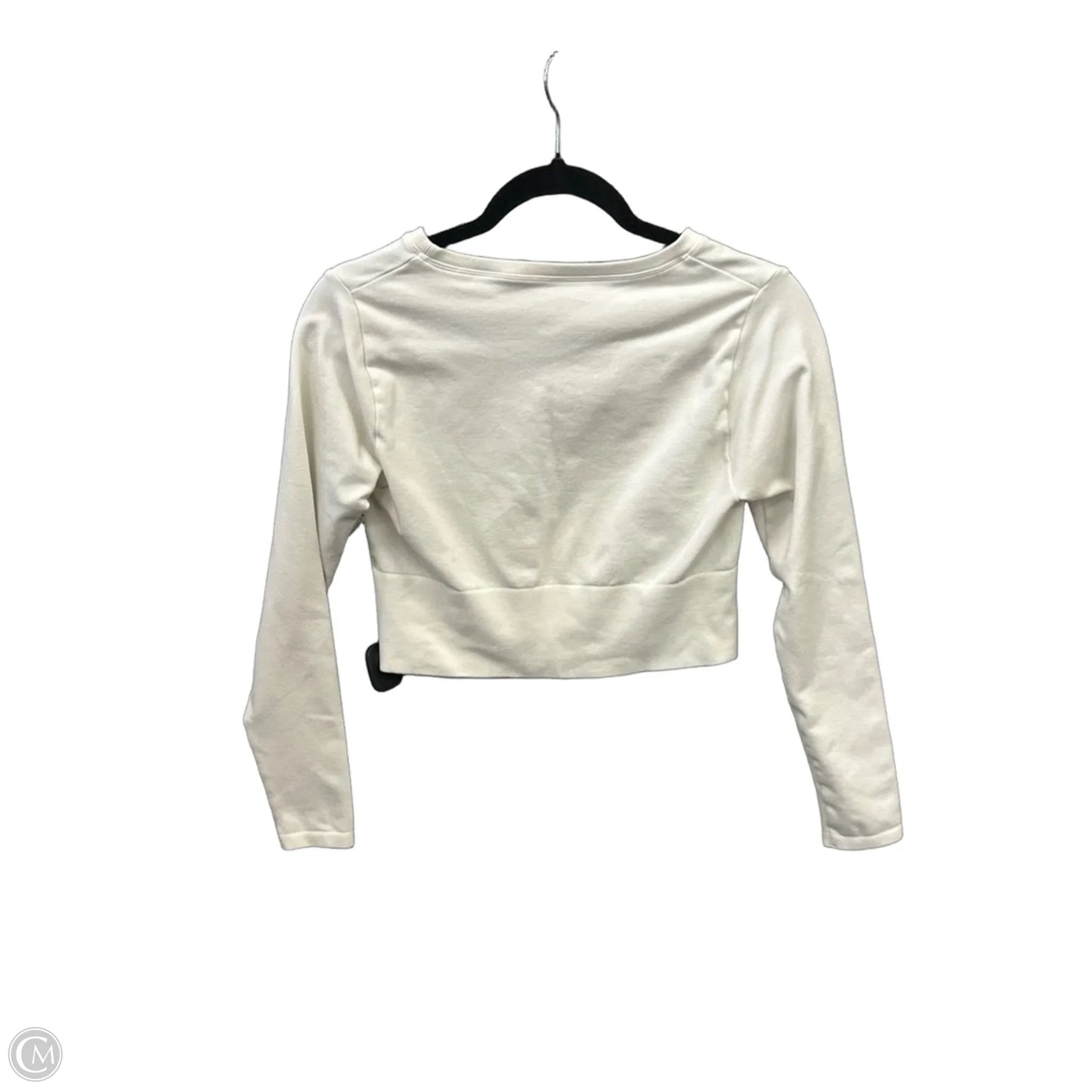 Athletic Top Long Sleeve Crewneck By Offline In White, Size: M