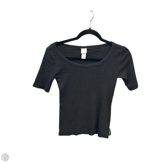 Top Short Sleeve Basic By H&m In Black, Size: S