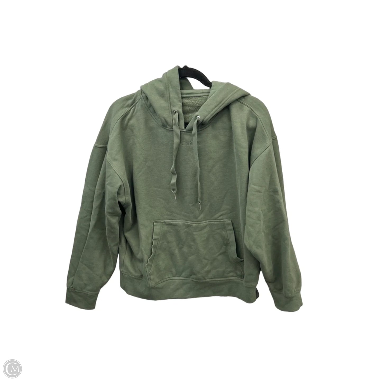 Sweatshirt Hoodie By Calvin Klein In Green, Size: M