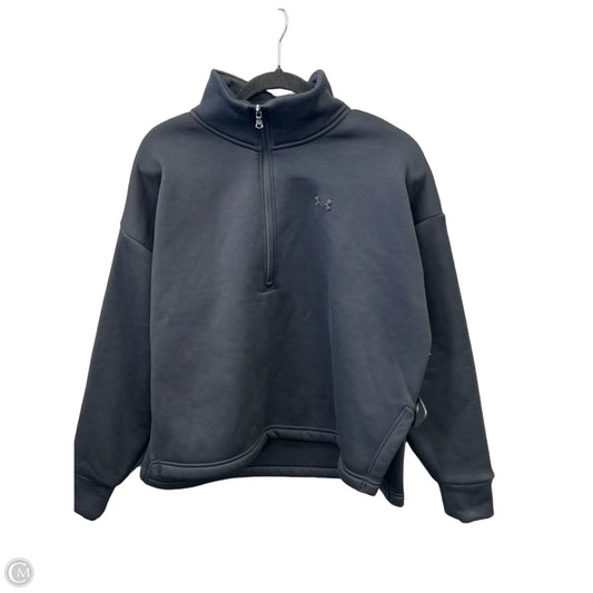 Athletic Jacket By Under Armour In Black, Size: M