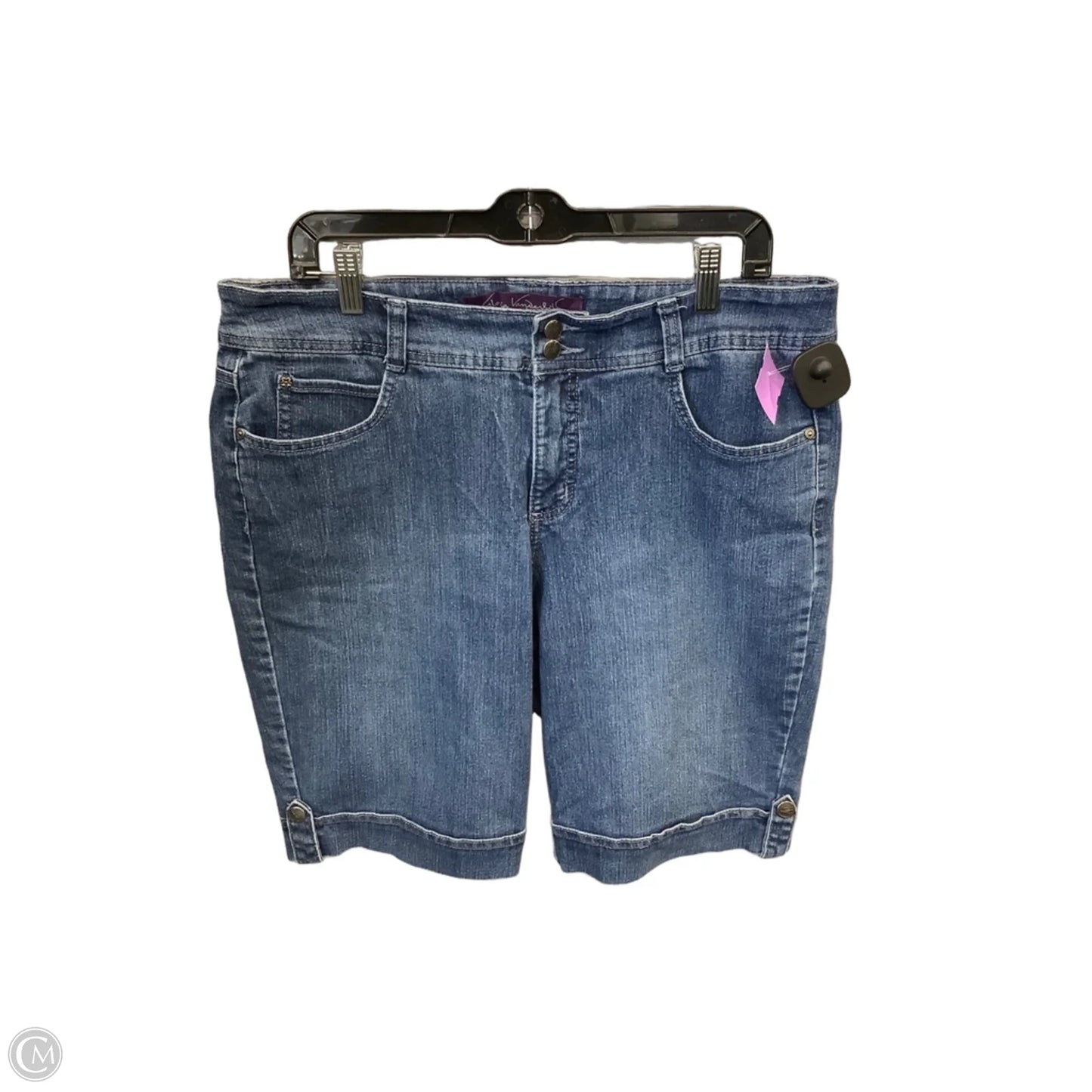 Shorts By Gloria Vanderbilt In Blue Denim, Size: 16