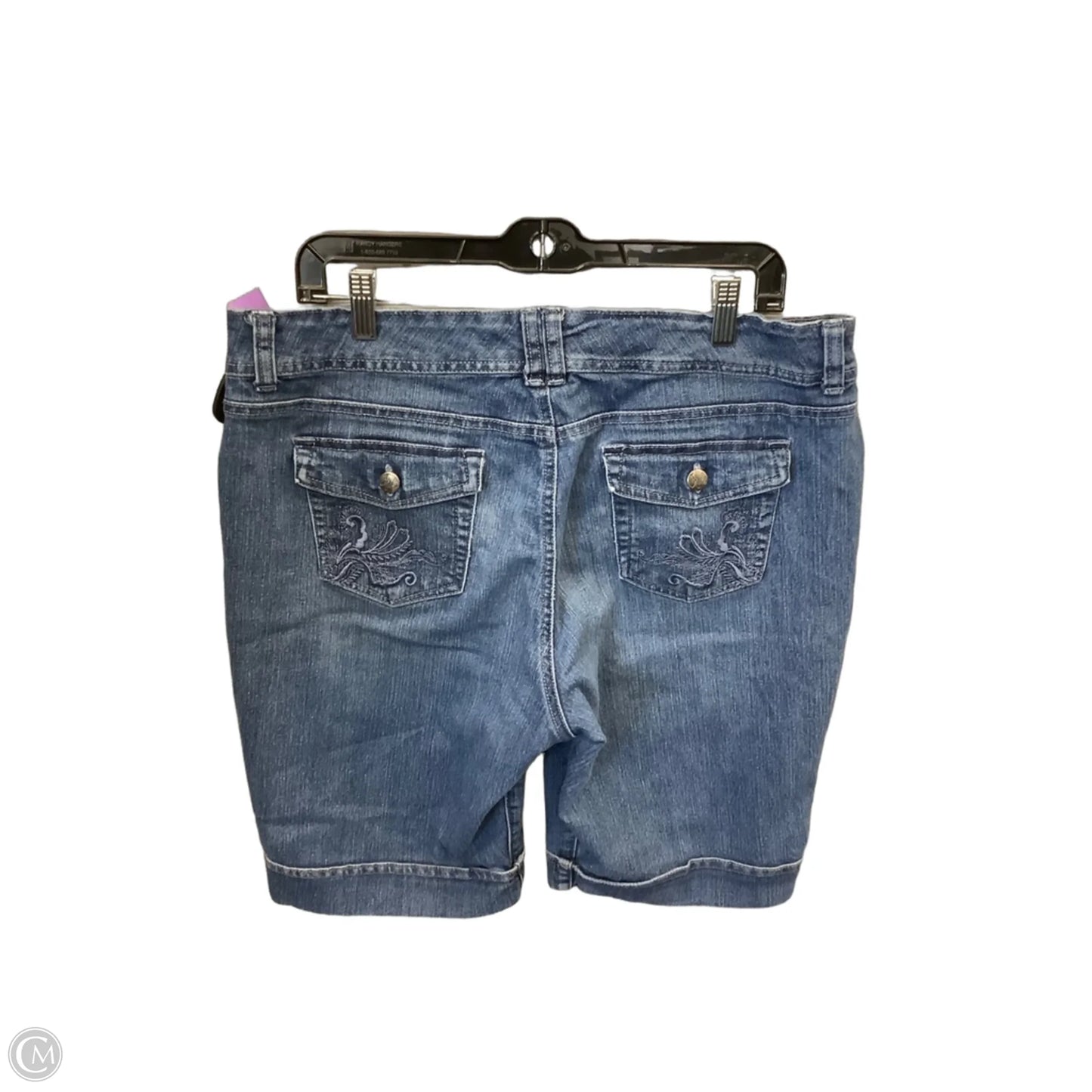 Shorts By Gloria Vanderbilt In Blue Denim, Size: 16