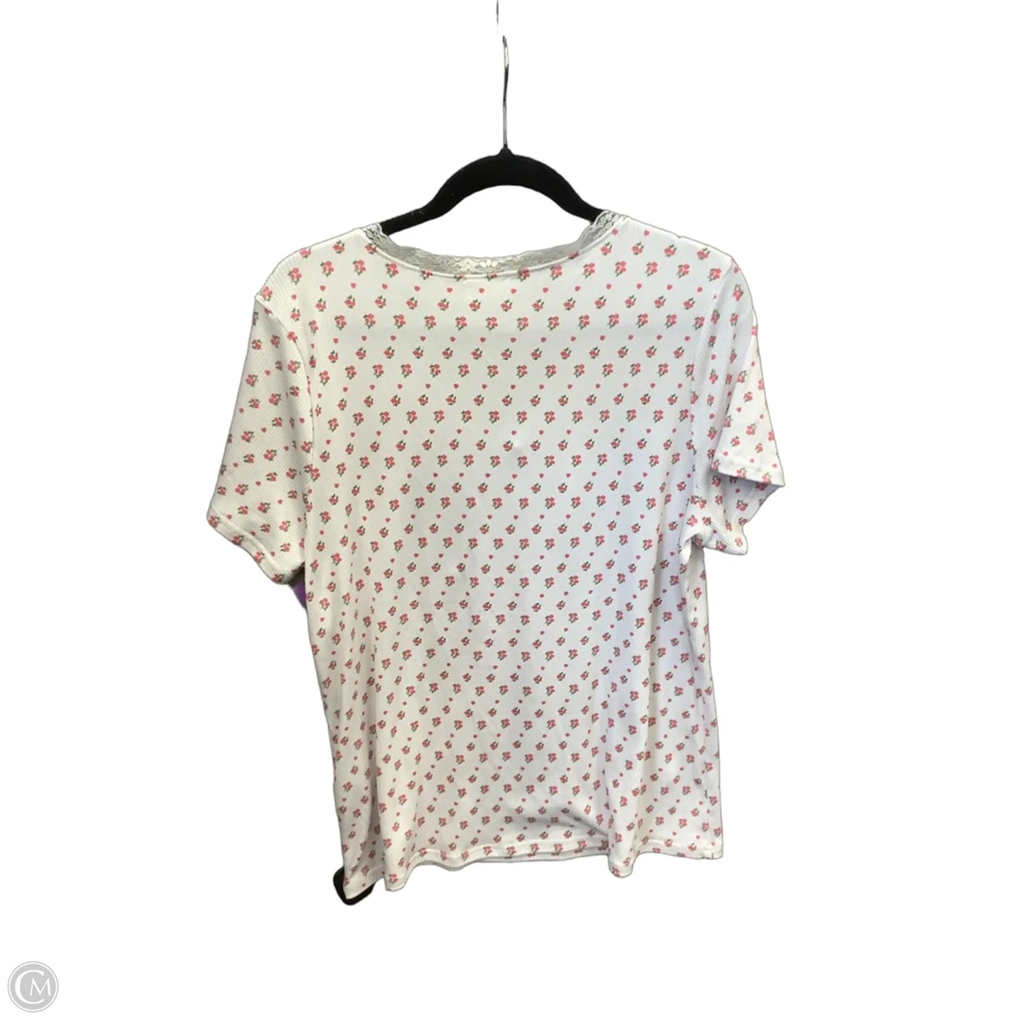 Top Short Sleeve By Free Kisses In White, Size: 1x
