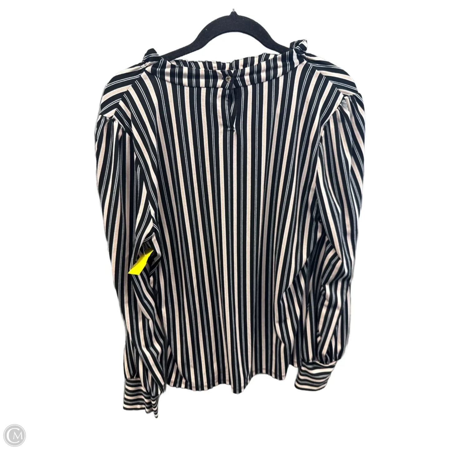 Top Long Sleeve By Adrianna Papell In Striped Pattern, Size: M