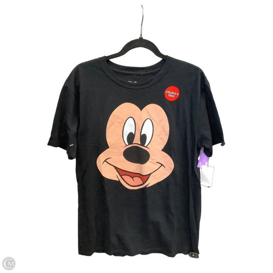 Top Short Sleeve By Disney In Black, Size: L