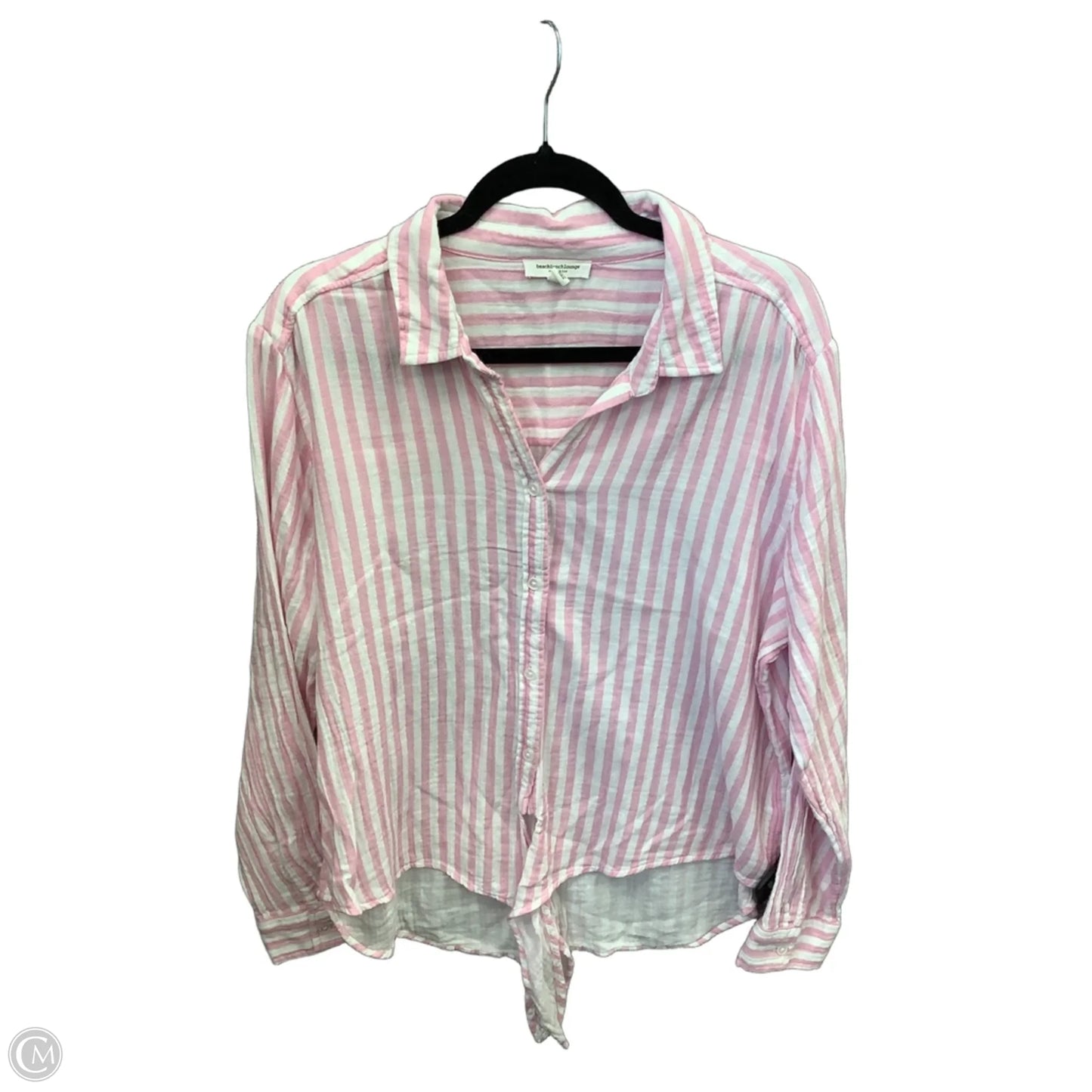 Tunic Long Sleeve By Beachlunchlounge In Striped Pattern, Size: Xl