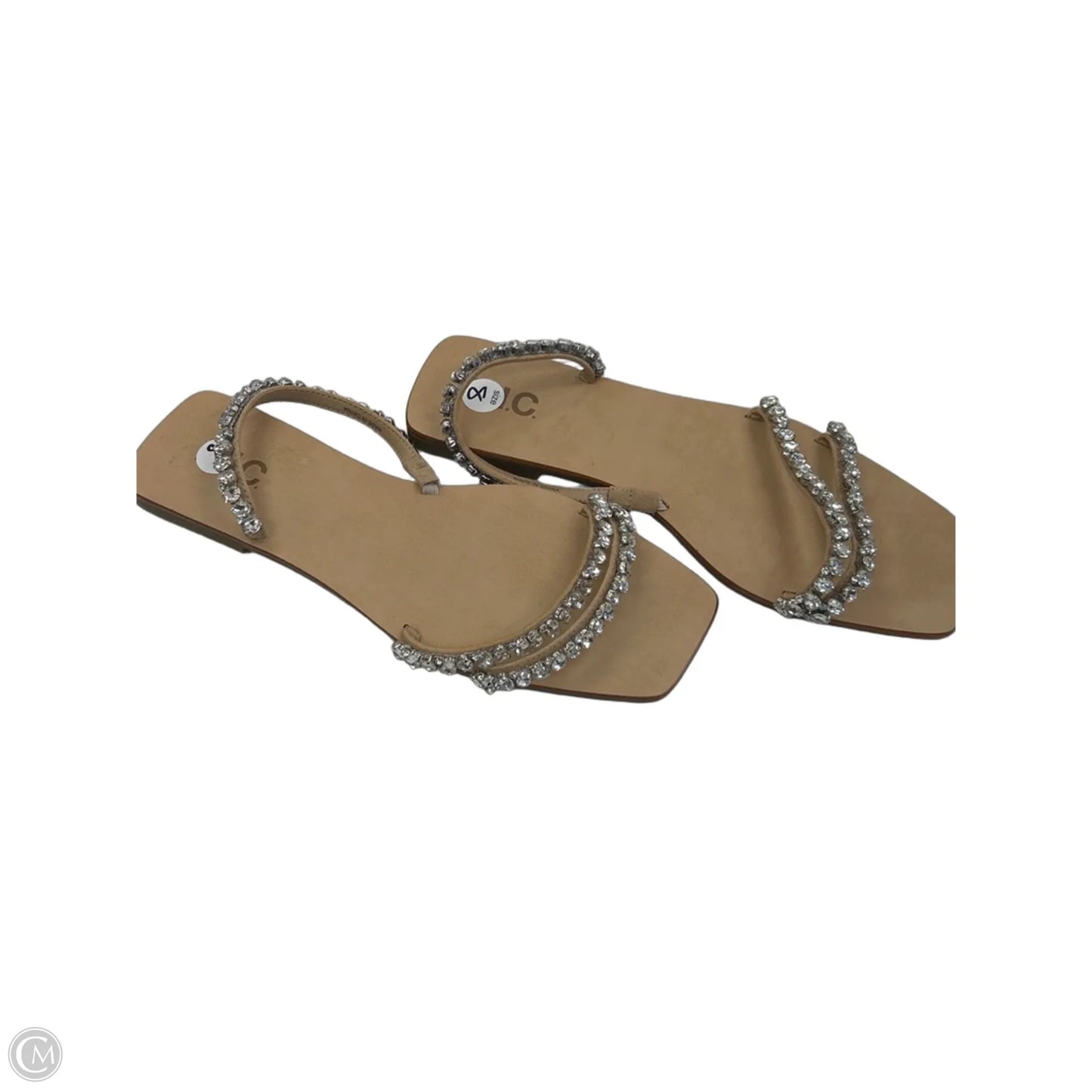 Sandals Flats By Inc In Silver, Size: 8