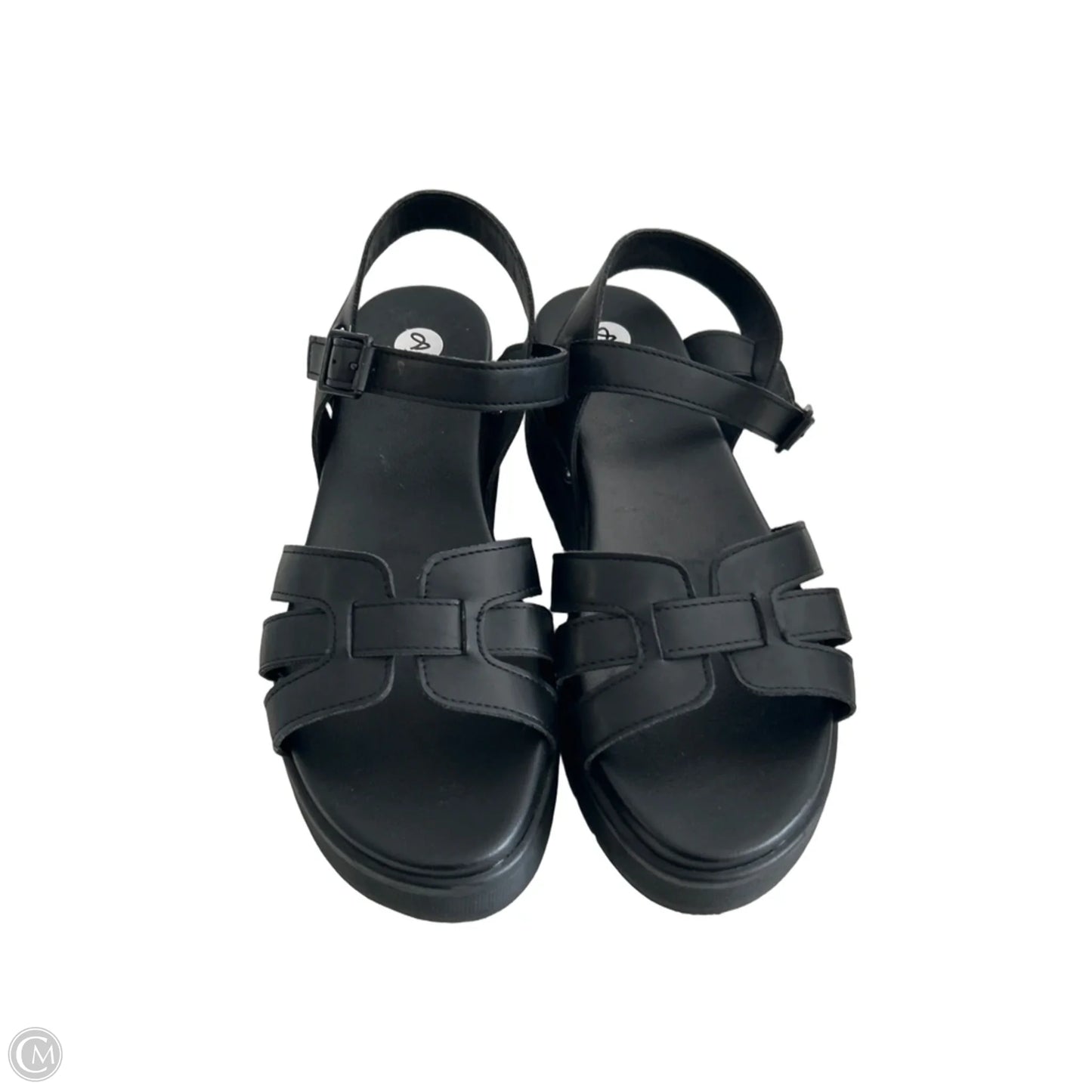 Sandals Heels Platform By Mia In Black, Size: 8
