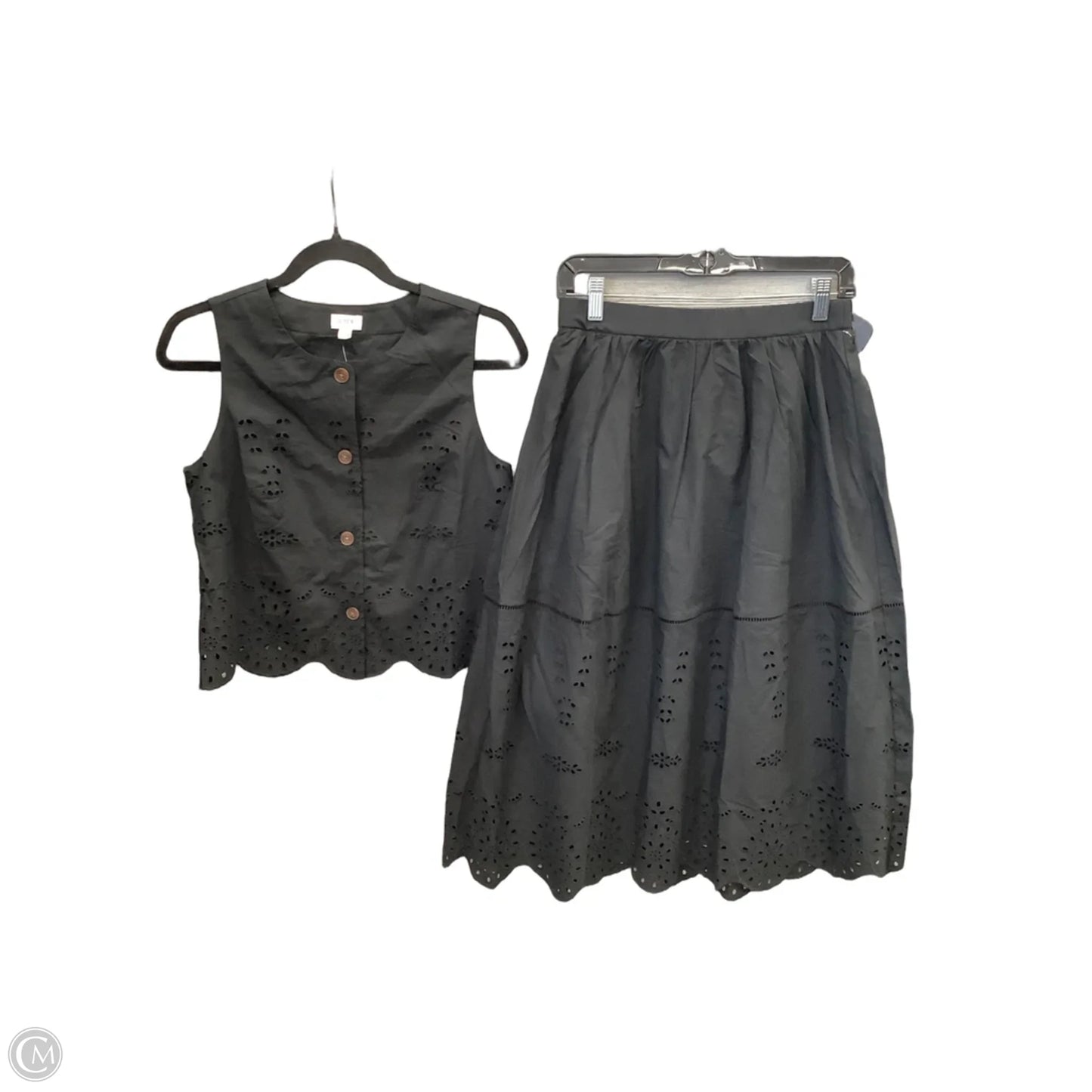 Skirt Set 2pc By J. Crew In Black, Size: Xs