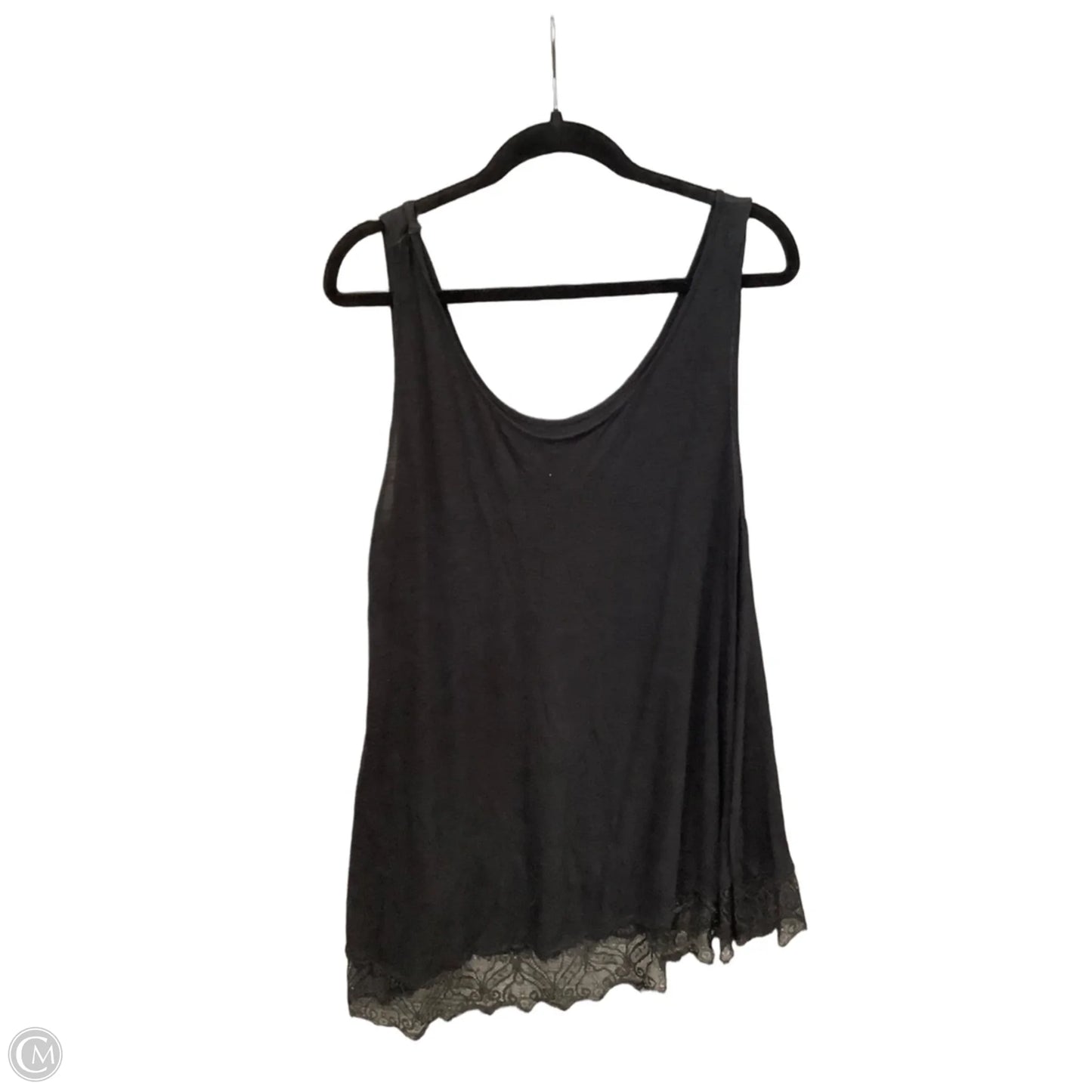 Top Sleeveless By Ana In Black, Size: 1x