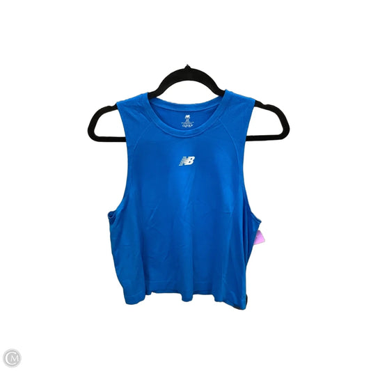 Athletic Tank Top By New Balance In Blue, Size: M
