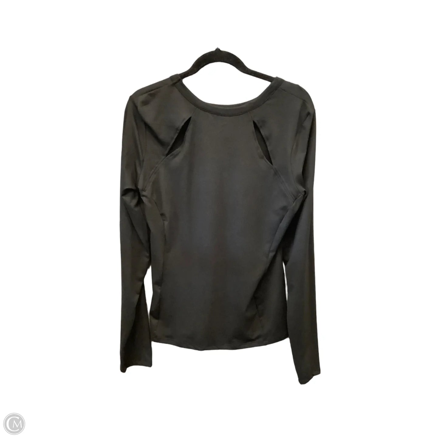 Athletic Top Long Sleeve Crewneck By Mta Sport In Black, Size: L