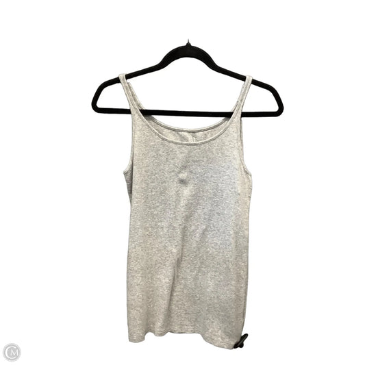 Top Sleeveless Basic By Gap In Grey, Size: M