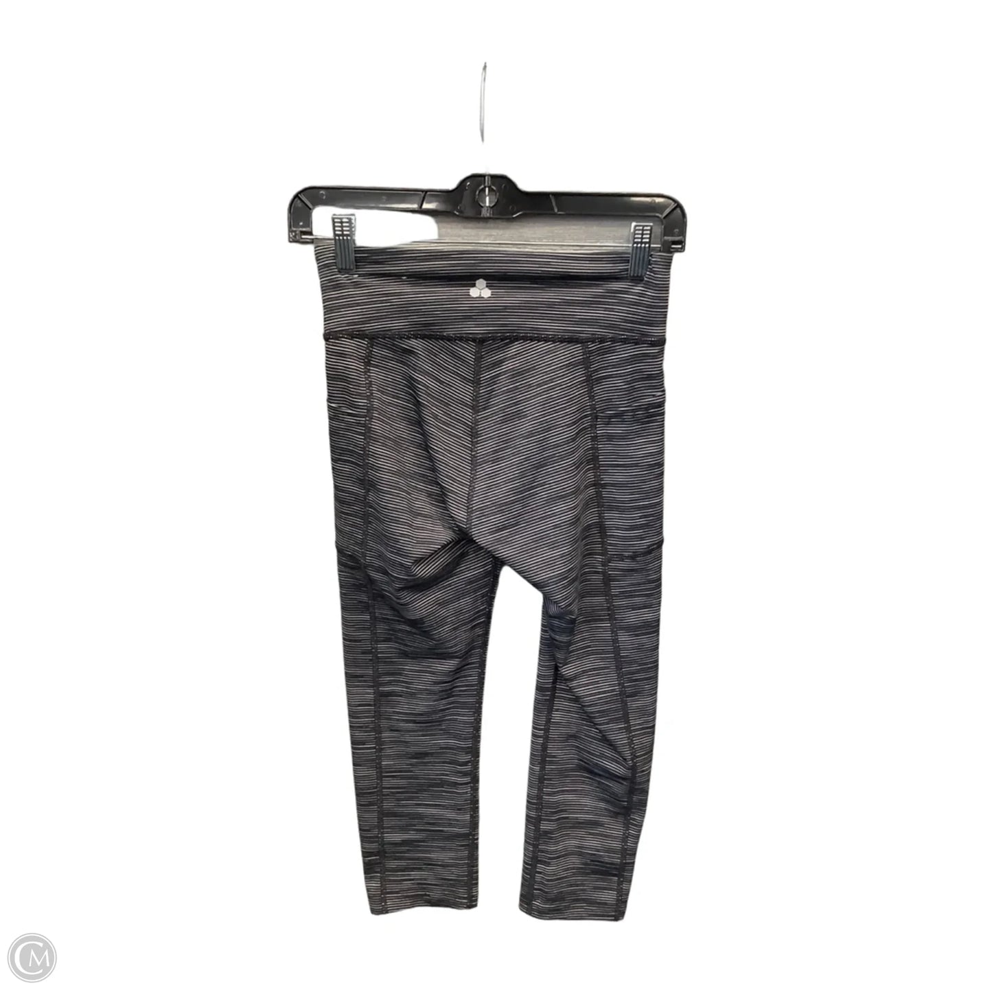Athletic Leggings Capris By Tek Gear In Striped Pattern, Size: S