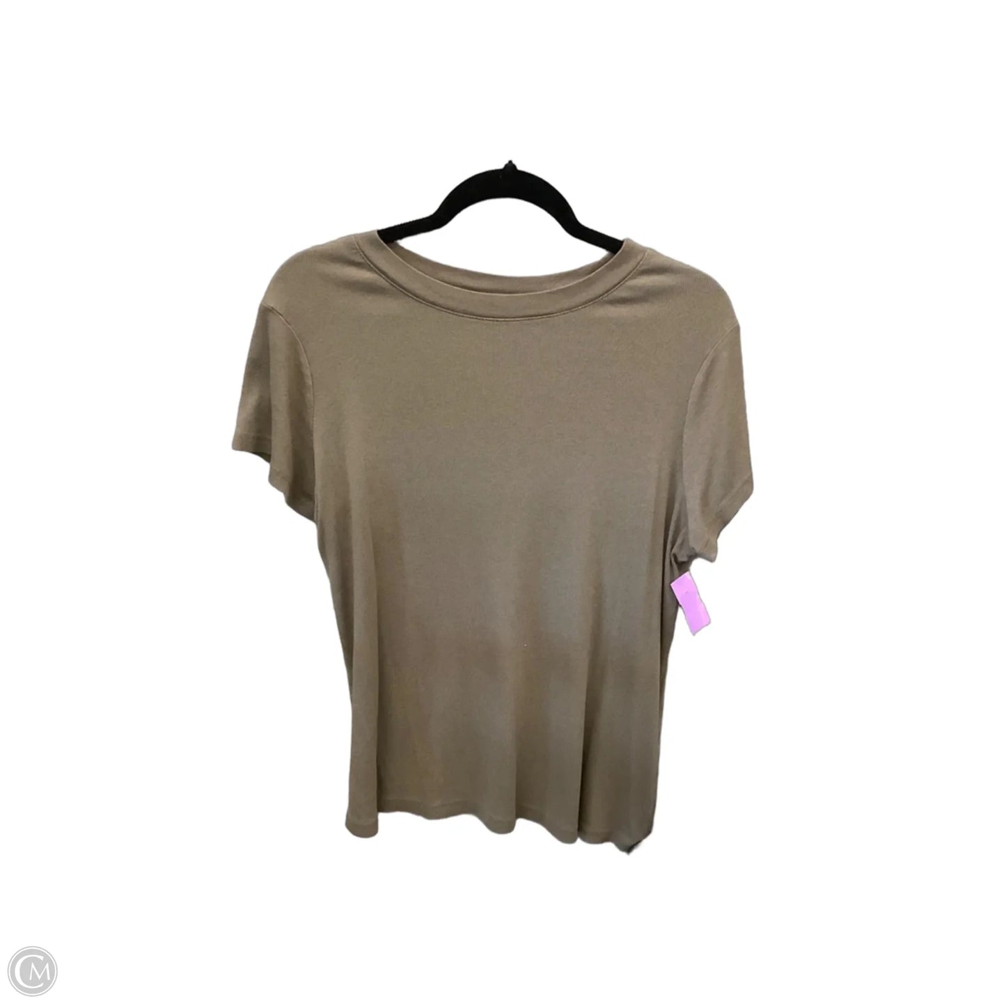 Top Short Sleeve Basic By A New Day In Brown, Size: Xxl