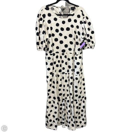 Dress Casual Maxi By Who What Wear In Polkadot Pattern, Size: L