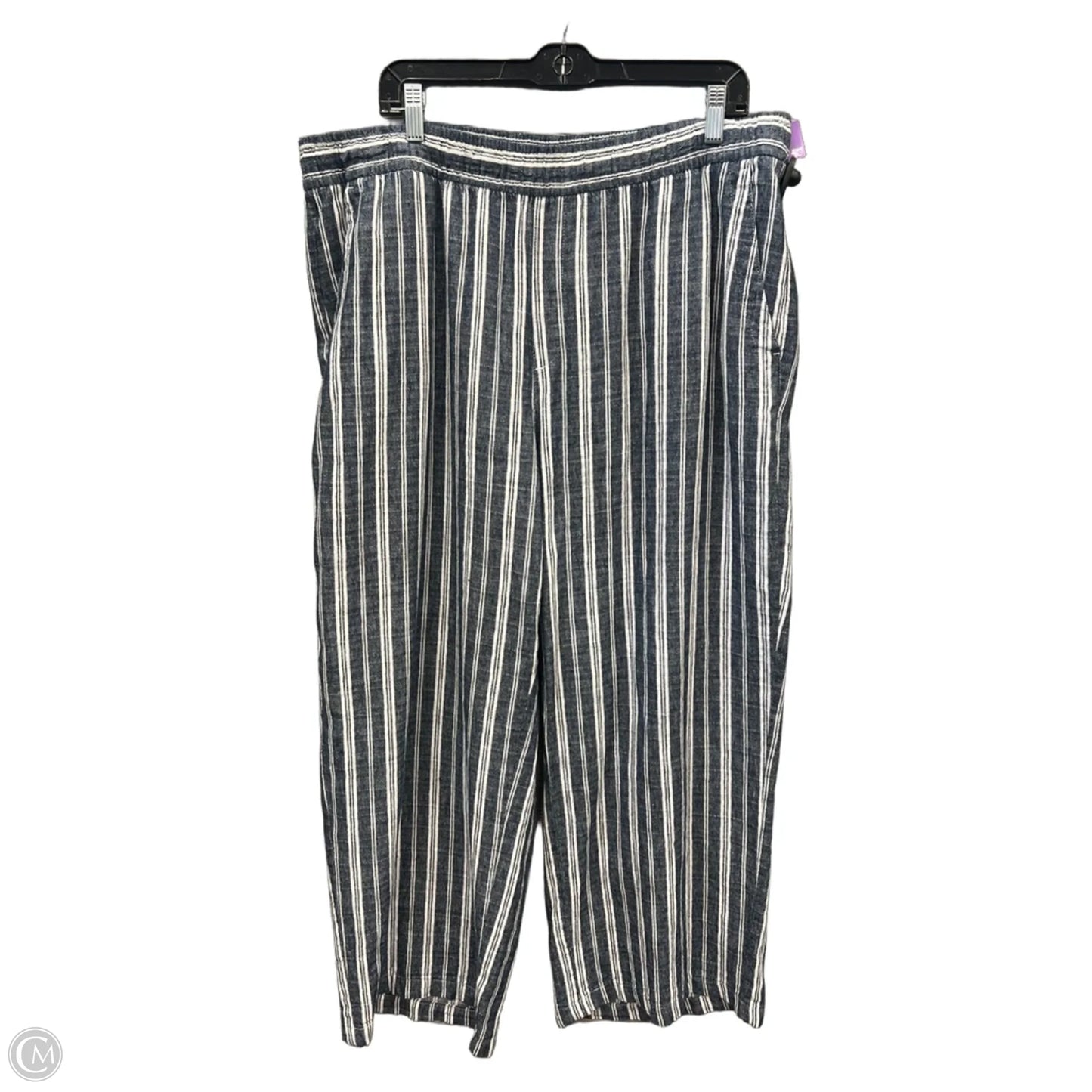 Pants Wide Leg By Old Navy In Striped Pattern, Size: 16
