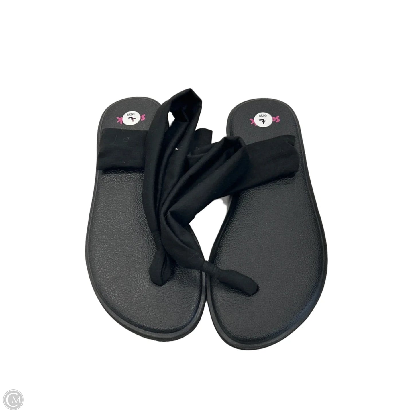 Sandals Flats By Sanuk In Black, Size: 7