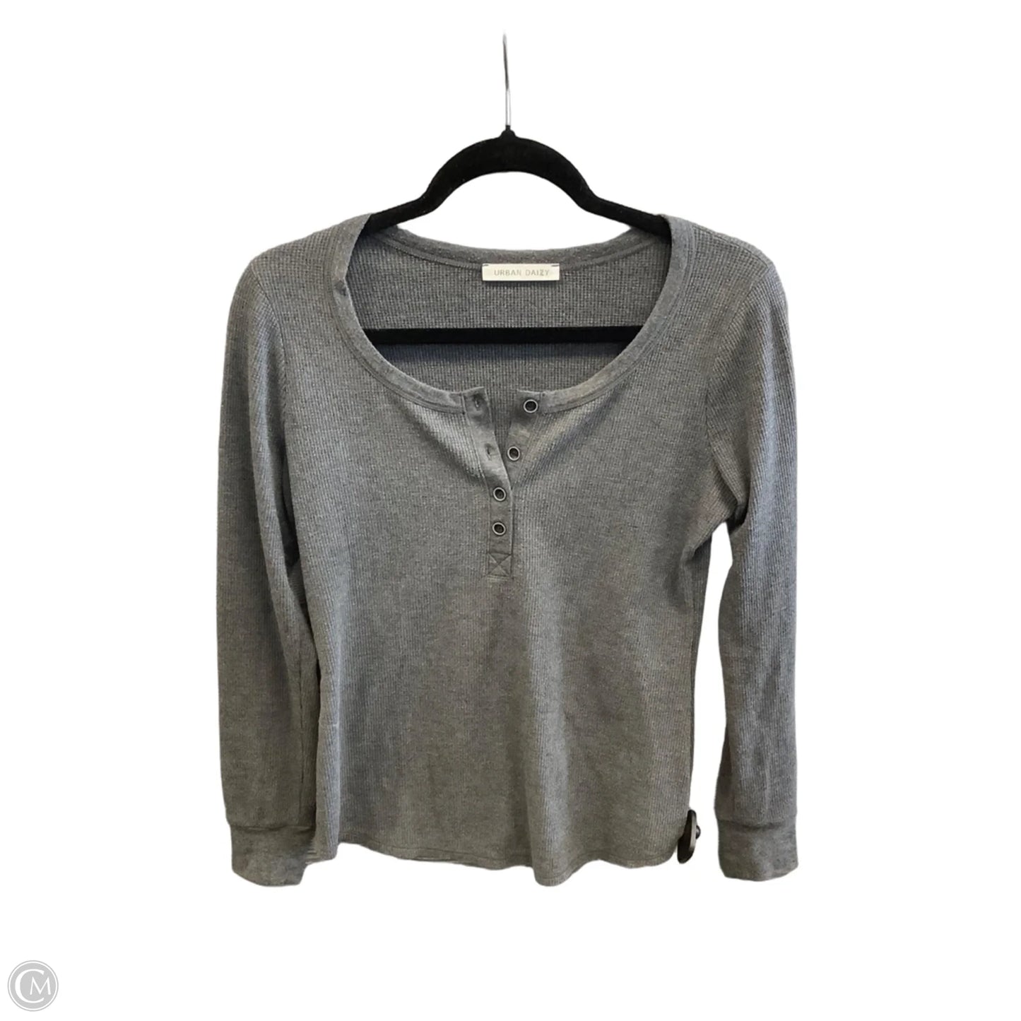 Top Long Sleeve Basic By Urban Daizy In Grey, Size: M