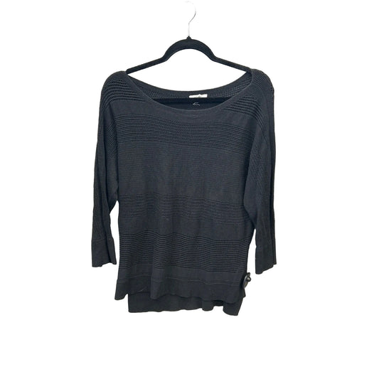 Top 3/4 Sleeve By Maurices In Black, Size: M
