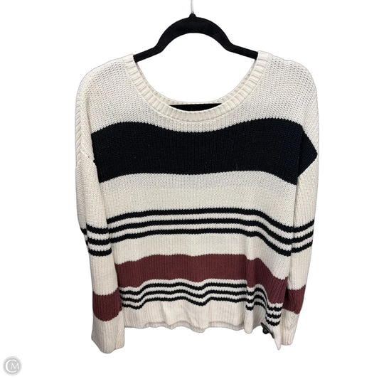 Sweater By Marled In Striped Pattern, Size: L