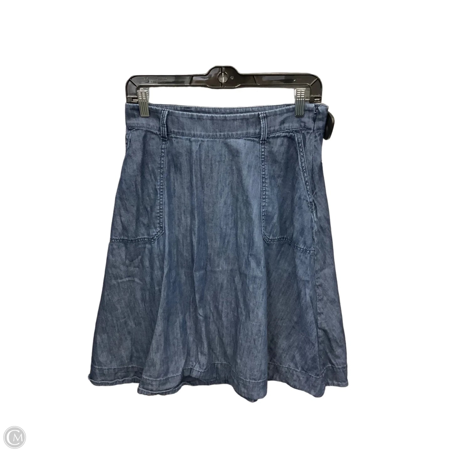 Skirt Midi By Talbots In Blue Denim, Size: 6p