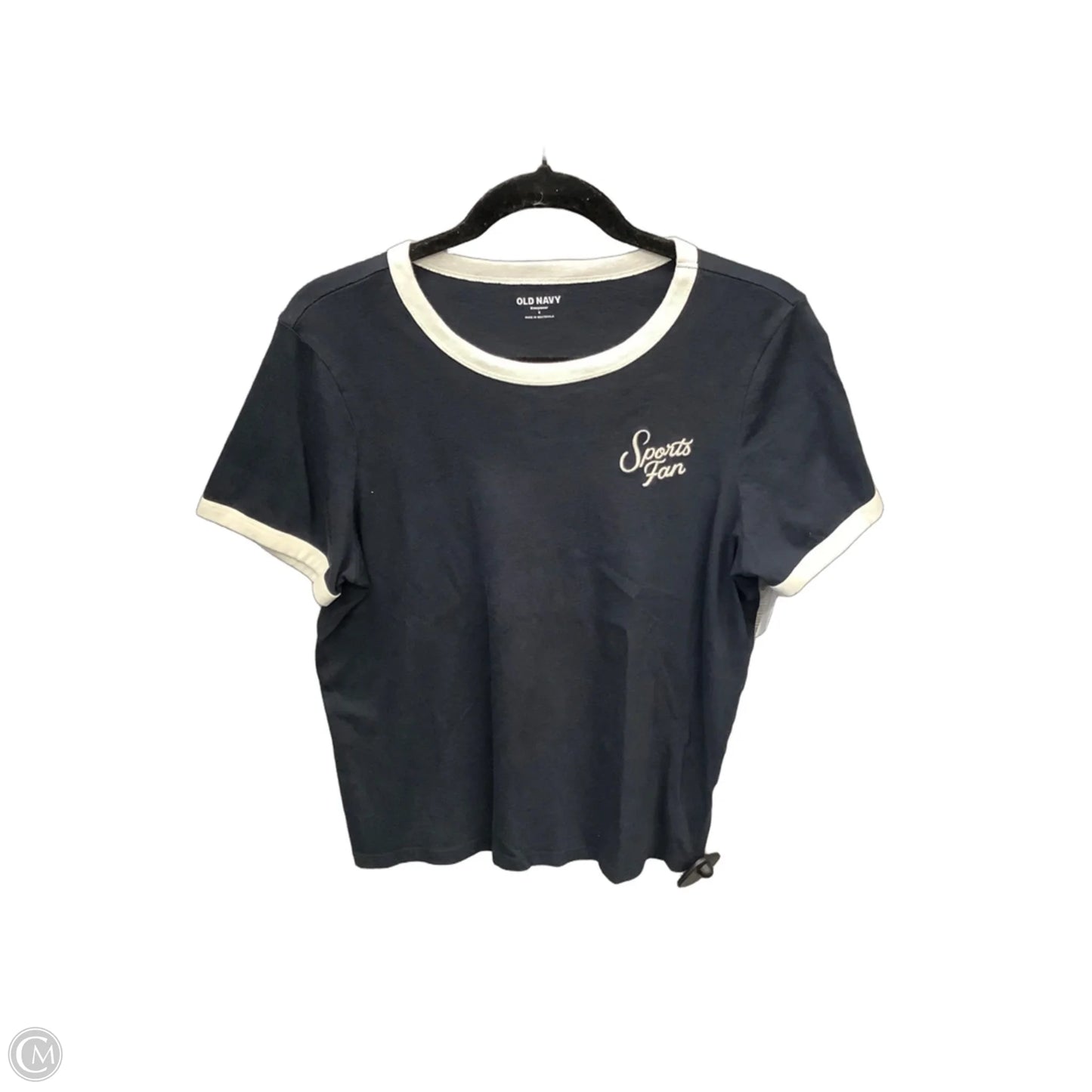 Top Short Sleeve By Old Navy In Navy, Size: S