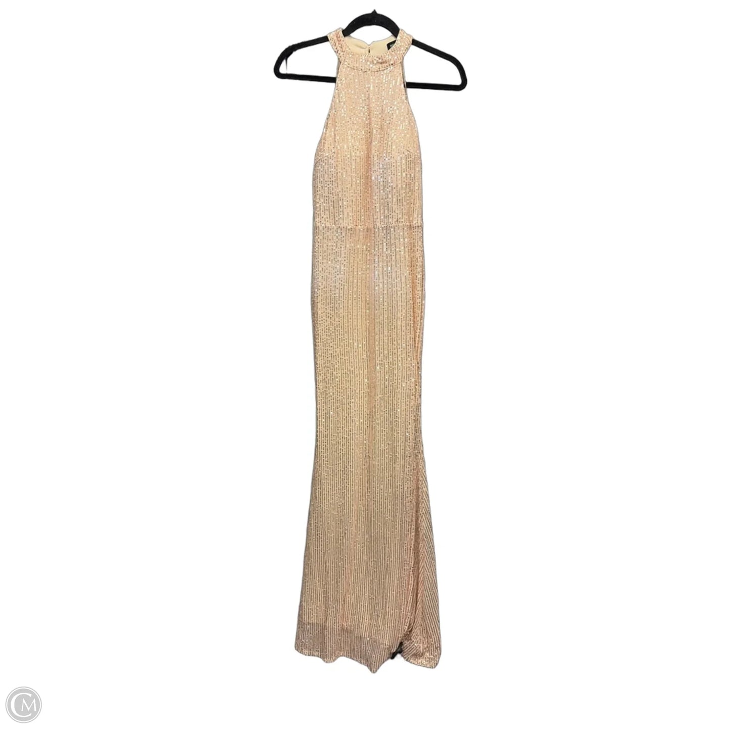 Dress Party Long By Clothes Mentor In Gold, Size: S
