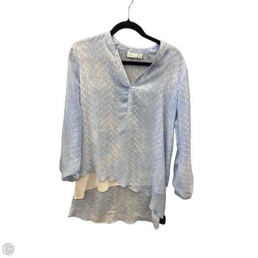 Tunic Long Sleeve By Kim Rogers In Blue, Size: L
