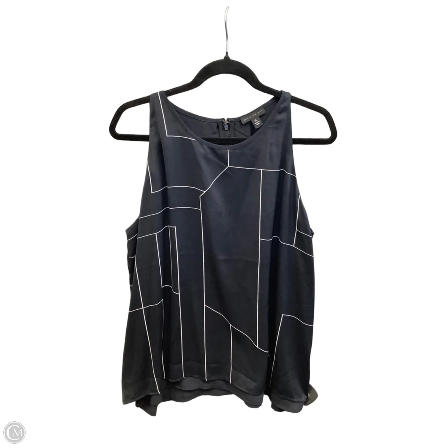 Top Sleeveless By Willi Smith In Black, Size: Xl