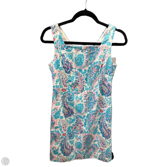 Dress Party Midi By Talbots In Blue & Pink, Size: Xsp