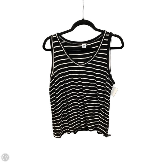 Top Sleeveless By Old Navy In Striped Pattern, Size: Xl