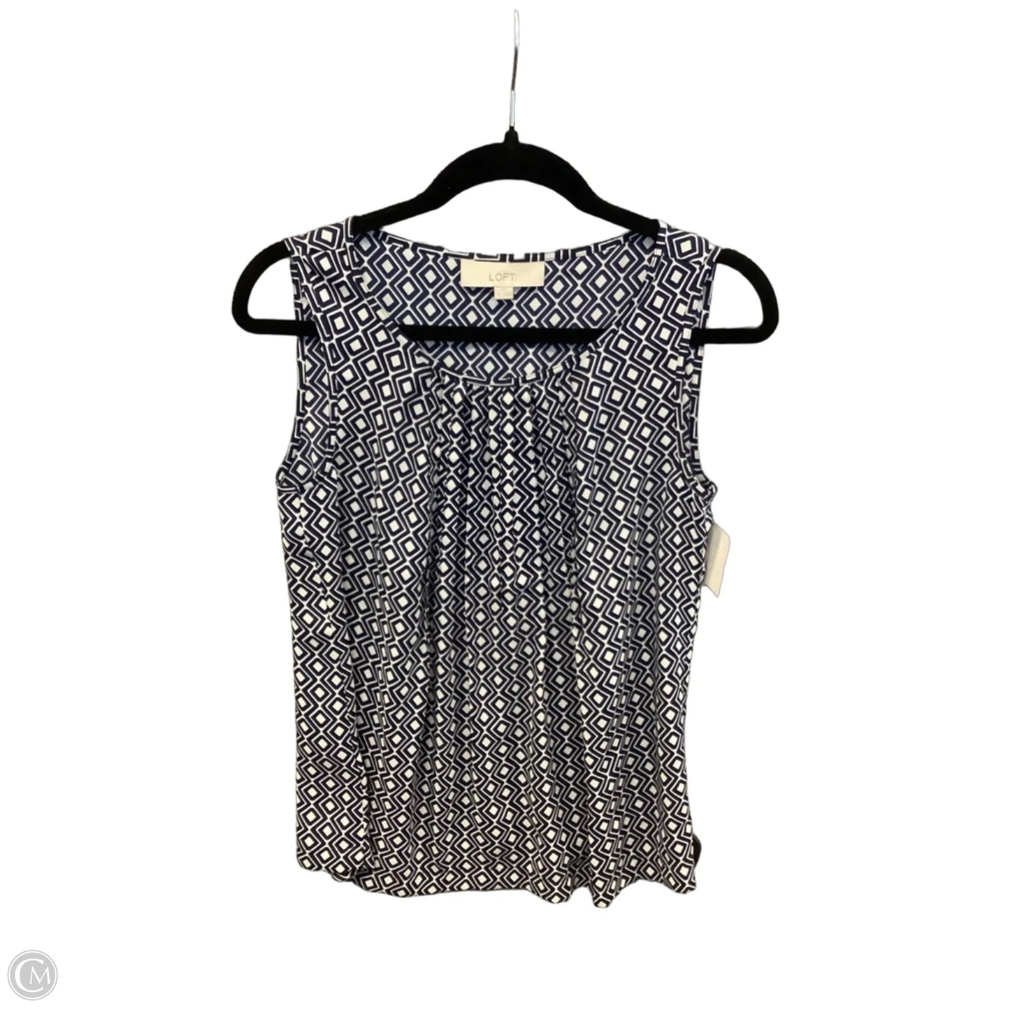Top Sleeveless By Loft In Navy, Size: Xs