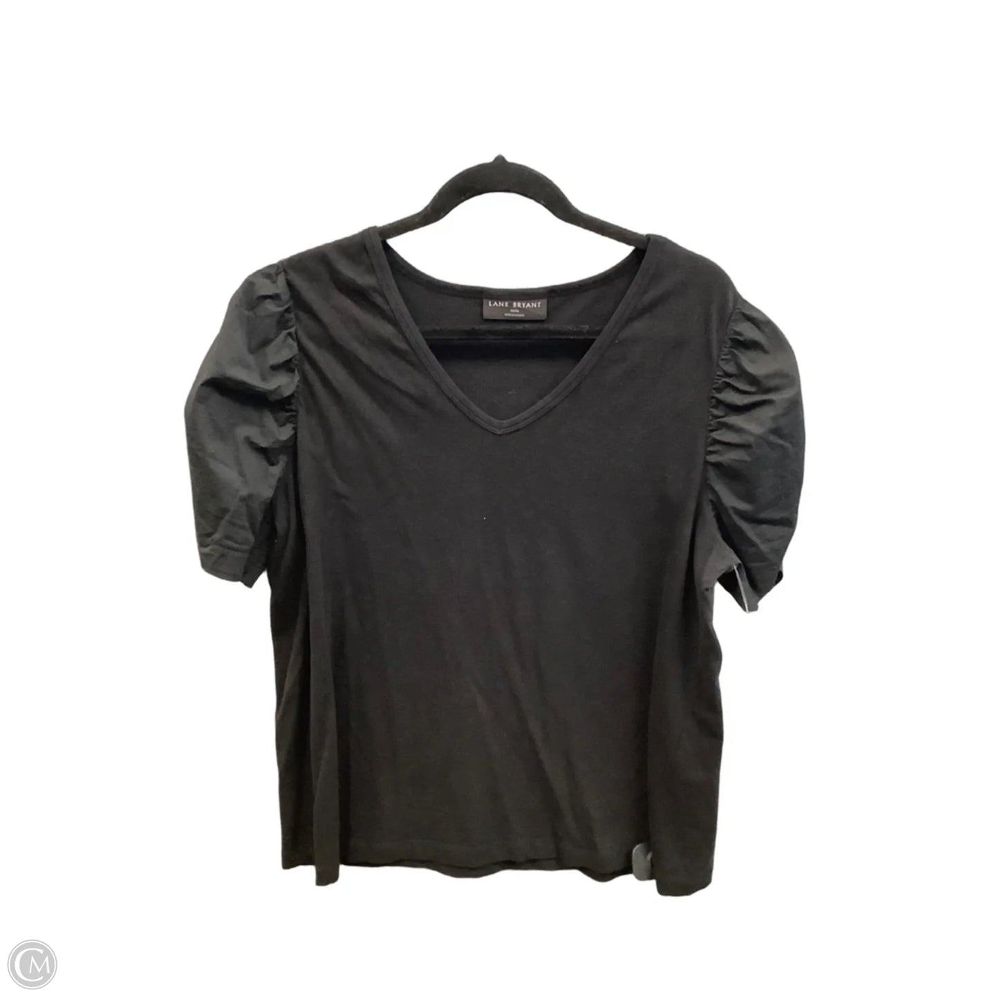 Top Short Sleeve By Lane Bryant In Black, Size: Xl