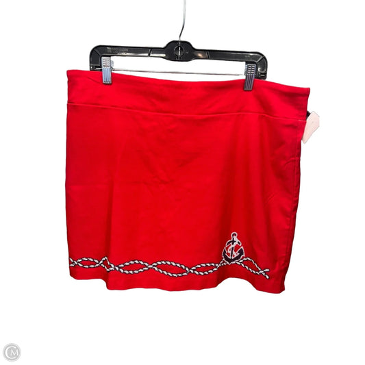 Skirt Mini & Short By Clothes Mentor In Red, Size: 14