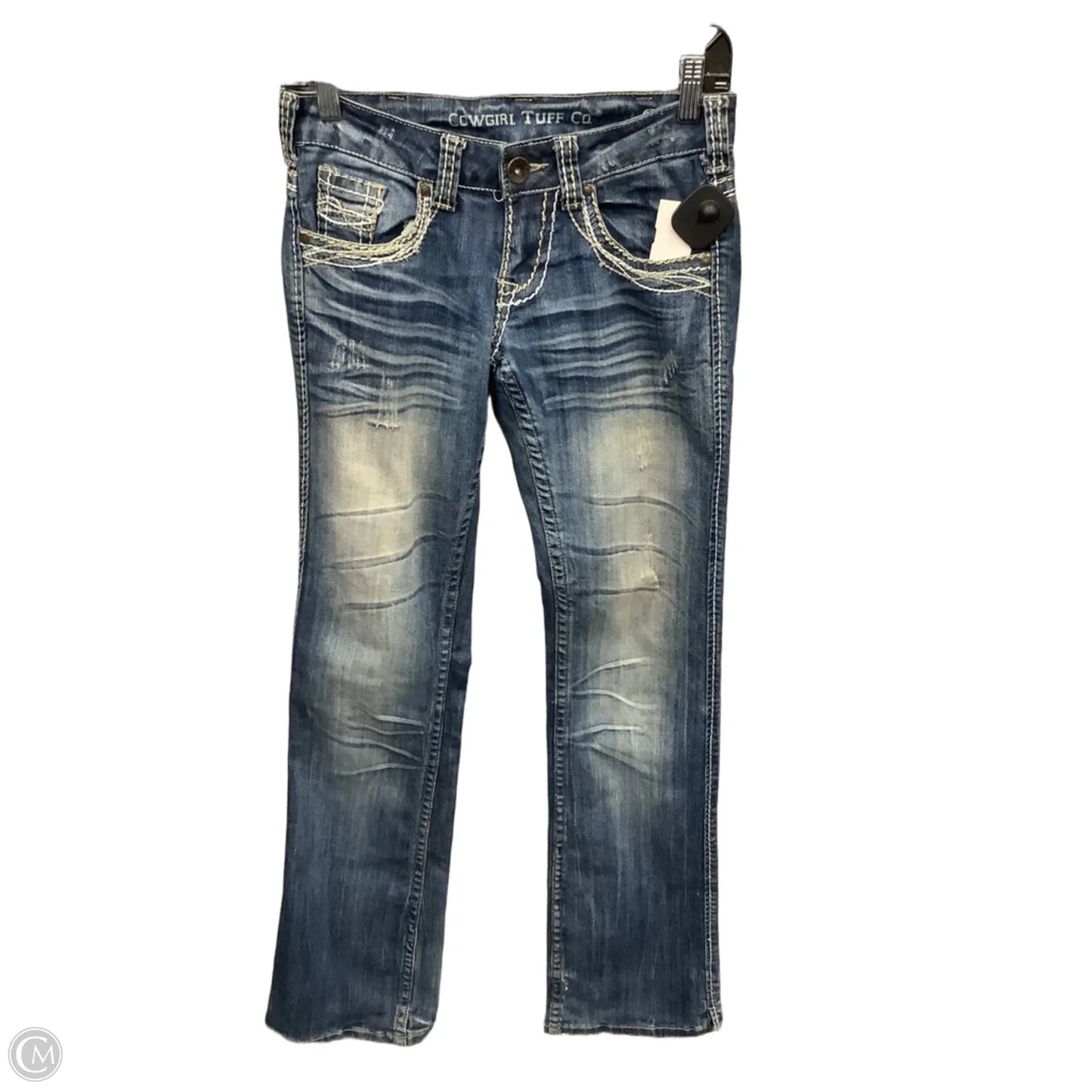 Jeans Boot Cut By Cmb In Blue Denim, Size: 0