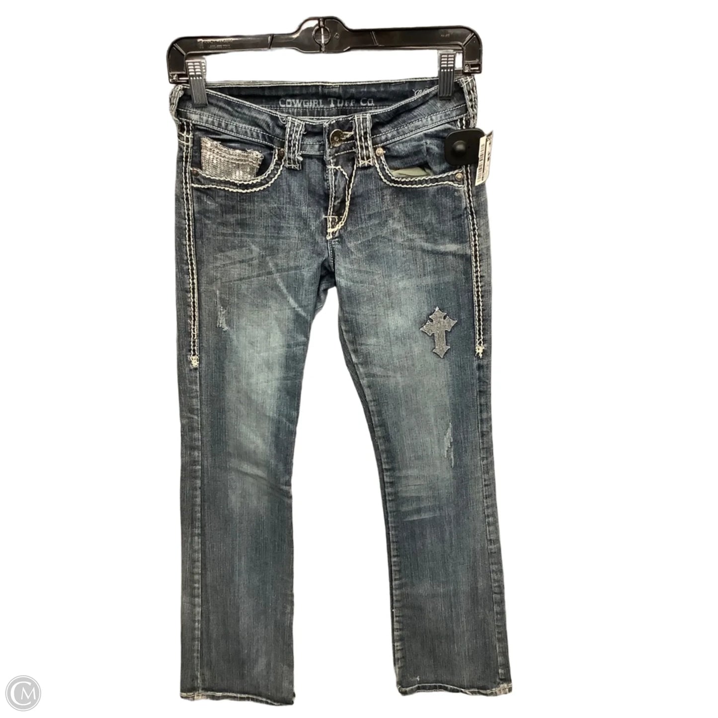 Jeans Boot Cut By Cmb In Blue Denim, Size: 0