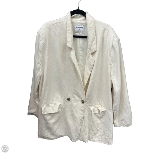 Blazer By Old Navy In White, Size: 2x