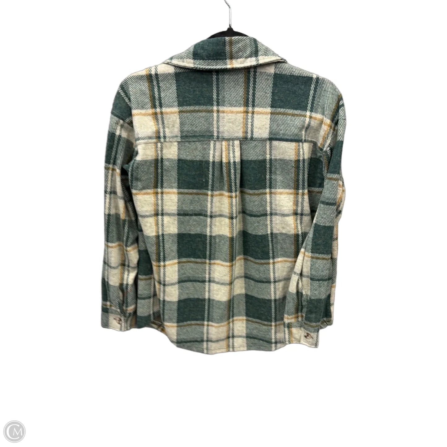Top Long Sleeve By Ultra Flirt In Green, Size: S