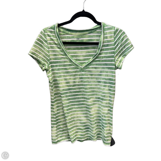 Top Short Sleeve By Gap In Striped Pattern, Size: M