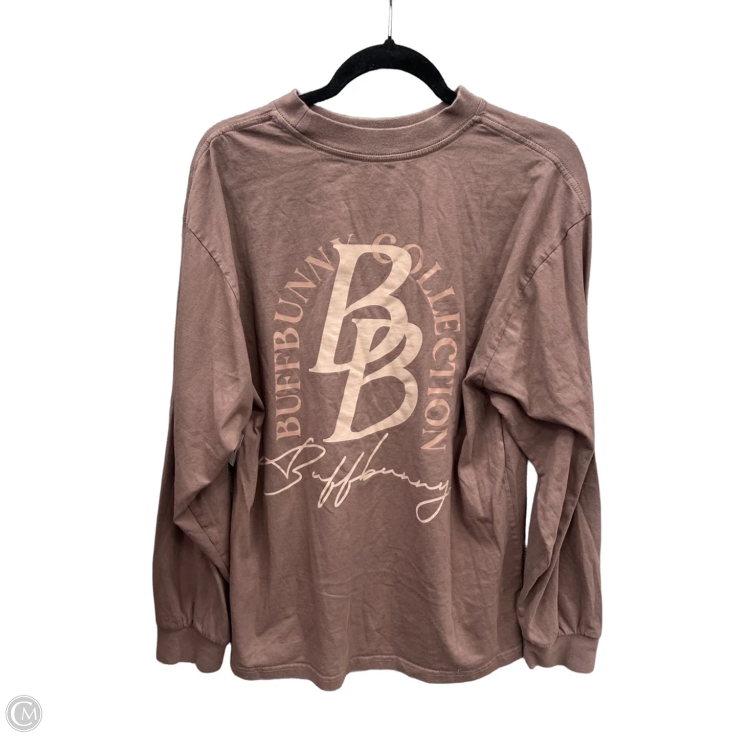 Top Long Sleeve By Buffbunny In Brown, Size: L